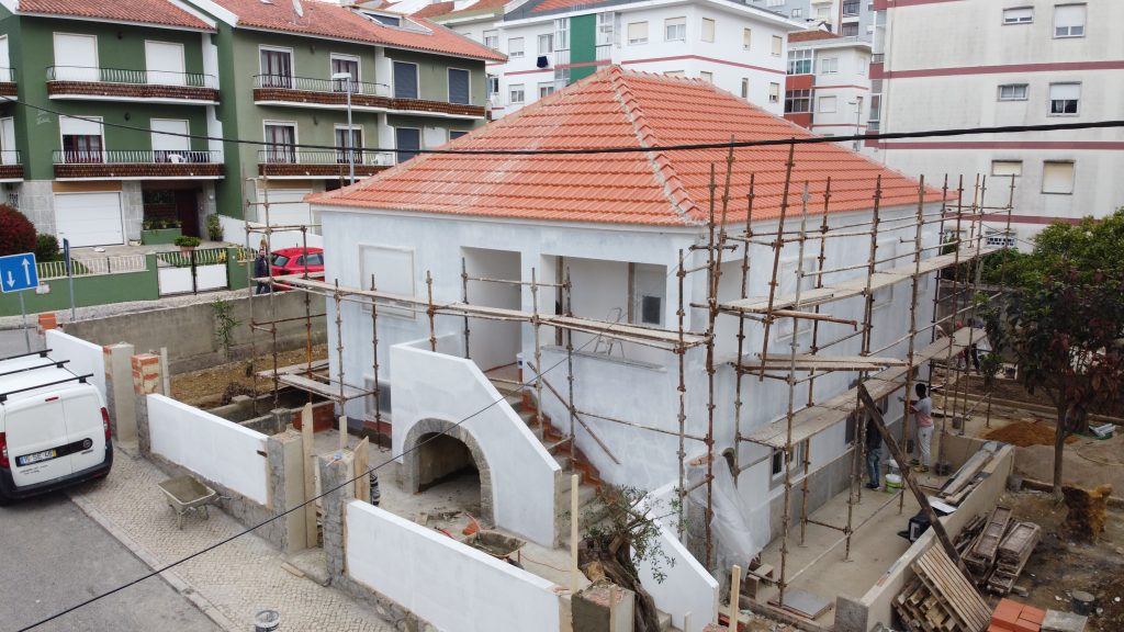 Arranjo de paredes exteriores